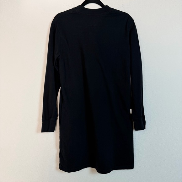 Province of Canada Black Mock Neck Jersey Knit Dress Size Small Made in Canada - Picture 10 of 16